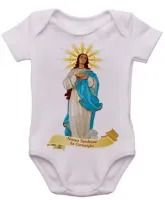 Body Bebê Infantil roupa criança Nossa senhora da Conceição - Foto 3