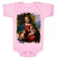 Body Bebê Infantil roupa criança Nossa Senhora Jesus João batista - Foto 4