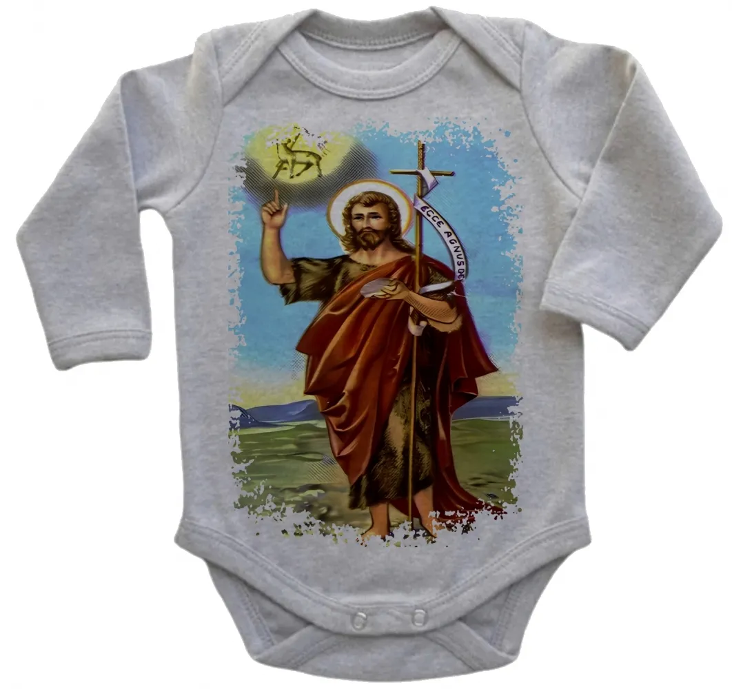 Body Bebê Infantil roupa criança São João Batista Jesus Cristo