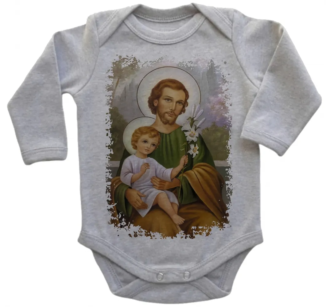 Body Bebê Infantil roupa criança São Jose Jesus Cristo