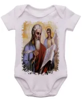Body Bebê Infantil roupa criança São Mateus Santo Jesus Cristo - Foto 3