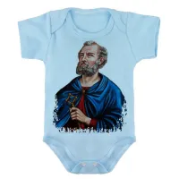 Body Bebê Infantil roupa criança São Pedro Jesus Cristo - Foto 2