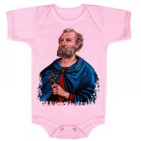 Body Bebê Infantil roupa criança São Pedro Jesus Cristo - Foto 4