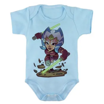 Body Bebê Infantil roupa criança Ahsoka Jedi Star Wars mulher - Foto 2