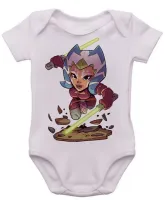 Body Bebê Infantil roupa criança Ahsoka Jedi Star Wars mulher - Foto 3