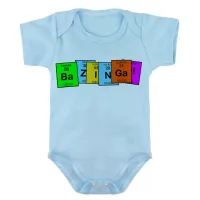 Body Bebê Infantil roupa criança Bazinga big bang theory tabela - Foto 3