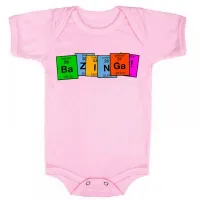 Body Bebê Infantil roupa criança Bazinga big bang theory tabela - Foto 4