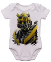 Body Bebê Infantil roupa criança bumblebee transformers camaro - Foto 3