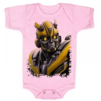 Body Bebê Infantil roupa criança bumblebee transformers camaro - Foto 4