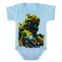 Body Bebê Infantil roupa criança bumblebee transformers robo carro - Foto 2