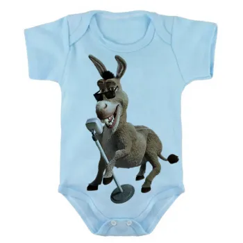Body Bebê Infantil roupa criança Burro shrek cantando - Foto 2