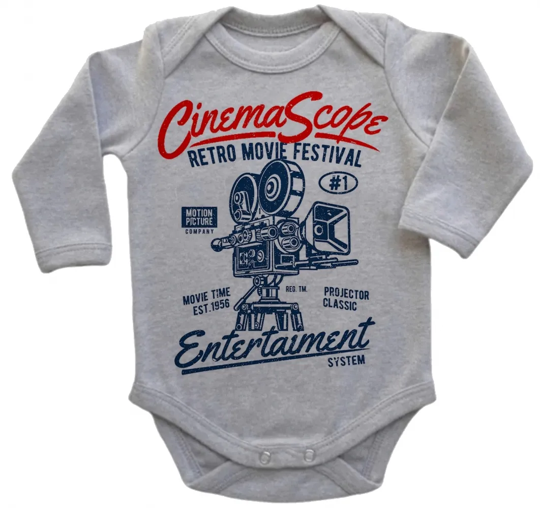 Body Bebê Infantil roupa criança Cinema Arte festival antigo Imagem