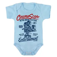 Body Bebê Infantil roupa criança Cinema Arte festival antigo - Foto 2