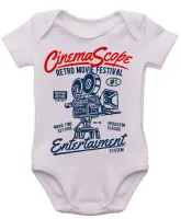 Body Bebê Infantil roupa criança Cinema Arte festival antigo - Foto 3