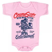 Body Bebê Infantil roupa criança Cinema Arte festival antigo - Foto 4