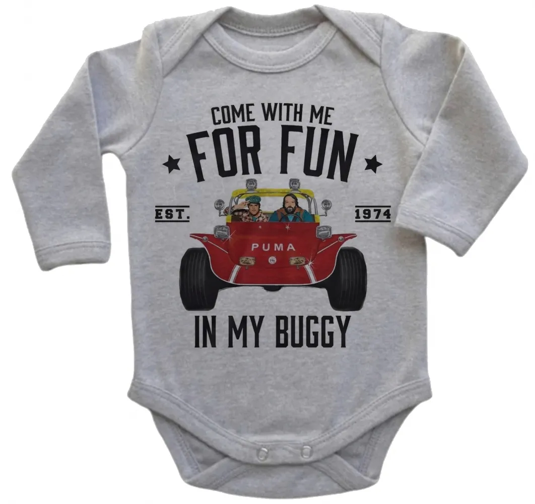 Body Bebê Infantil roupa criança Dupla Explosiva buggy Bud Spencer Terence Hill