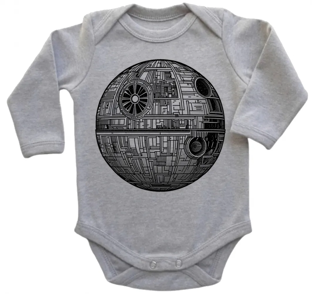Body Bebê Infantil roupa criança Estrela da morte star wars darth vader Imagem