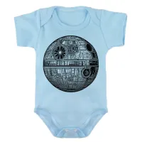 Body Bebê Infantil roupa criança Estrela da morte star wars darth vader - Foto 2