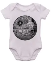 Body Bebê Infantil roupa criança Estrela da morte star wars darth vader - Foto 3