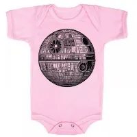 Body Bebê Infantil roupa criança Estrela da morte star wars darth vader - Foto 4