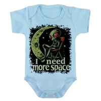 Body Bebê Infantil roupa criança Et alien ovni lua disco voador - Foto 2