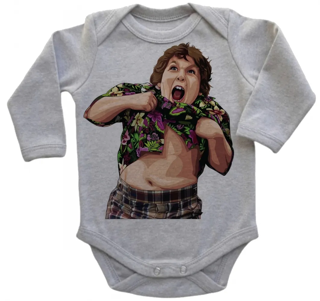 Body Bebê Infantil roupa criança Gordo goonies filme antigo Imagem