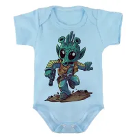 Body Bebê Infantil roupa criança greedo star wars personagem - Foto 2