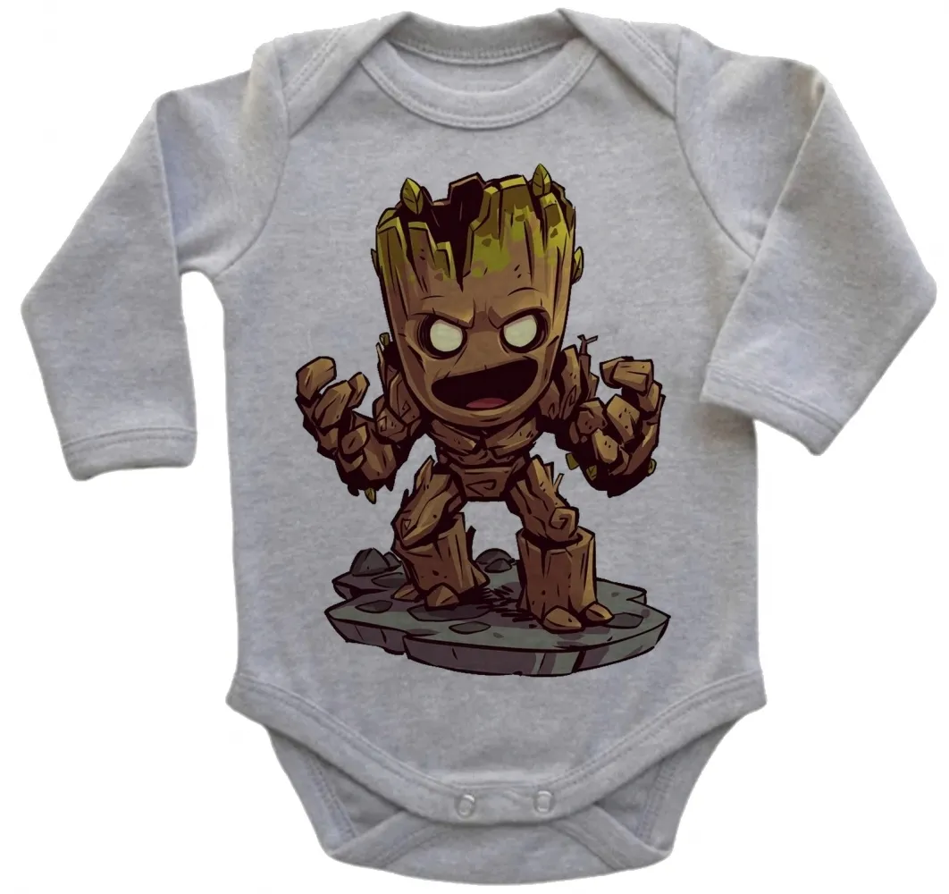 Body Bebê Infantil roupa criança Groot vingadores guardioes galaxia