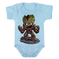 Body Bebê Infantil roupa criança Groot vingadores guardioes galaxia - Foto 2