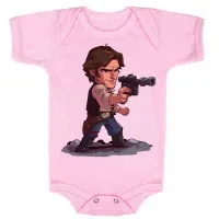 Body Bebê Infantil roupa criança Han solo star wars Harrison - Foto 4