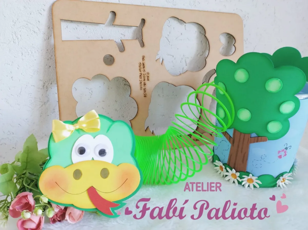 G1.848  Gabarito de Moldes  em MDF Lata Música a Cobra não tem pé Imagem