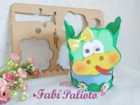 G1.848  Gabarito de Moldes  em MDF Lata Música a Cobra não tem pé - Foto 5