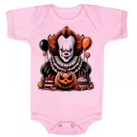 Body Bebê Infantil roupa criança It a coisa palhaço terror - Foto 4