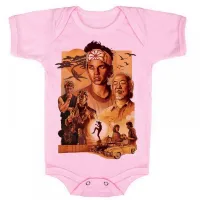Body Bebê Infantil roupa criança Karate kid filme antigo - Foto 4
