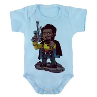 Body Bebê Infantil roupa criança Lando Calrissian star Wars - Foto 2