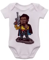 Body Bebê Infantil roupa criança Lando Calrissian star Wars - Foto 3