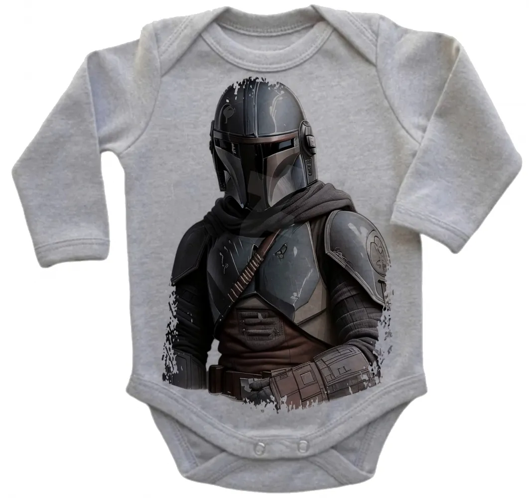 Body Bebê Infantil roupa criança Mandalorian armadura star wars