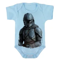 Body Bebê Infantil roupa criança Mandalorian armadura star wars - Foto 2