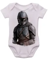 Body Bebê Infantil roupa criança Mandalorian armadura star wars - Foto 3