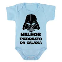 Body Bebê Infantil roupa criança Melhor padastro darth vader - Foto 2