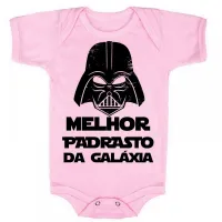 Body Bebê Infantil roupa criança Melhor padastro darth vader - Foto 4