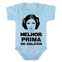 Body Bebê Infantil roupa criança Melhor prima Leia star wars princesa - Foto 2
