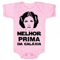 Body Bebê Infantil roupa criança Melhor prima Leia star wars princesa - Foto 4