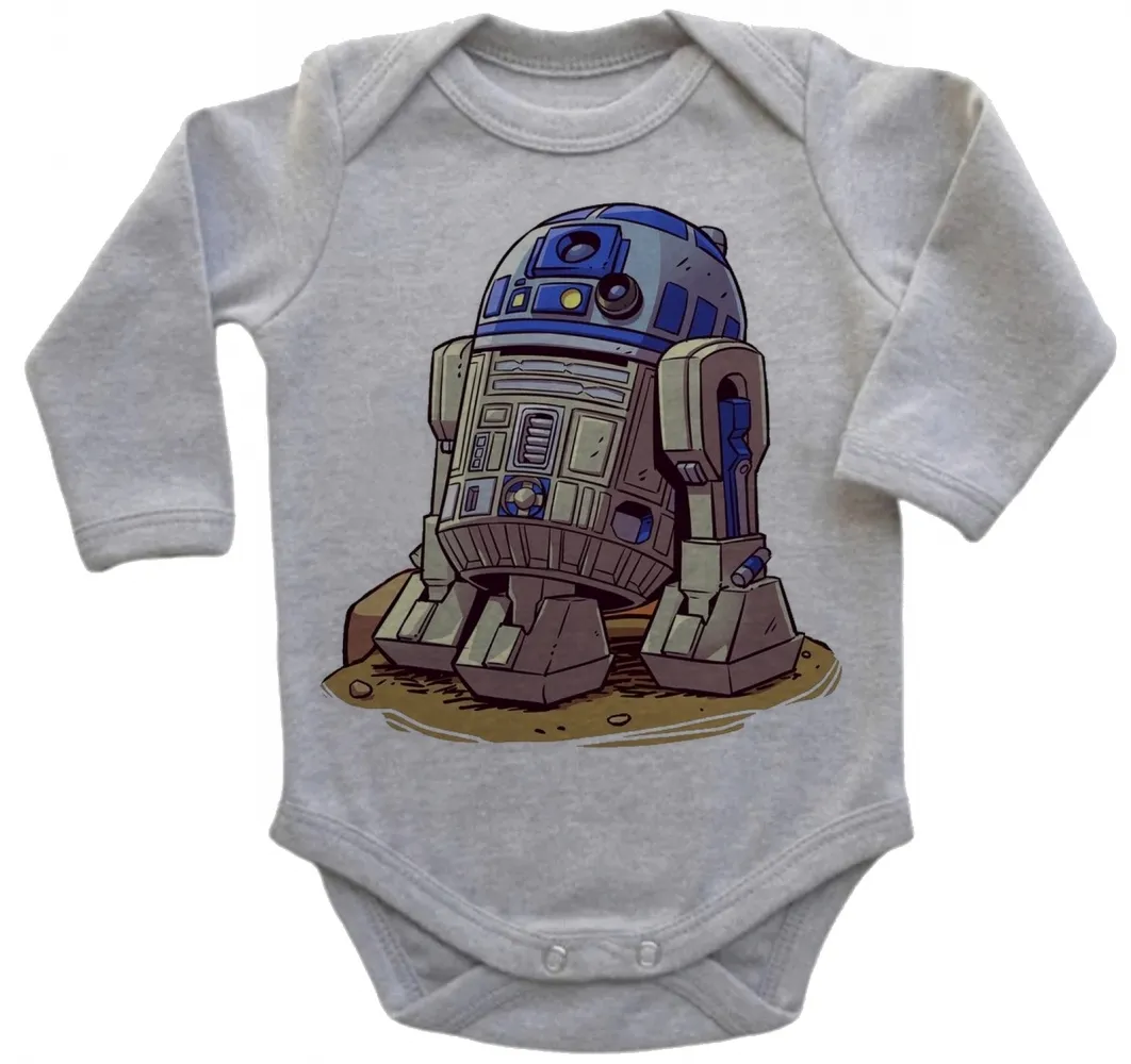 Body Bebê Infantil roupa criança R2 D2 robo star wars antigo