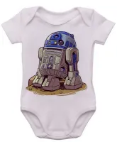 Body Bebê Infantil roupa criança R2 D2 robo star wars antigo - Foto 3