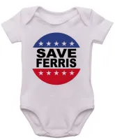 Body Bebê Infantil roupa criança Save Ferris curtindo vida adoidado - Foto 3