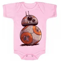 Body Bebê Infantil roupa criança Star wars bb8 robo darth vader - Foto 4