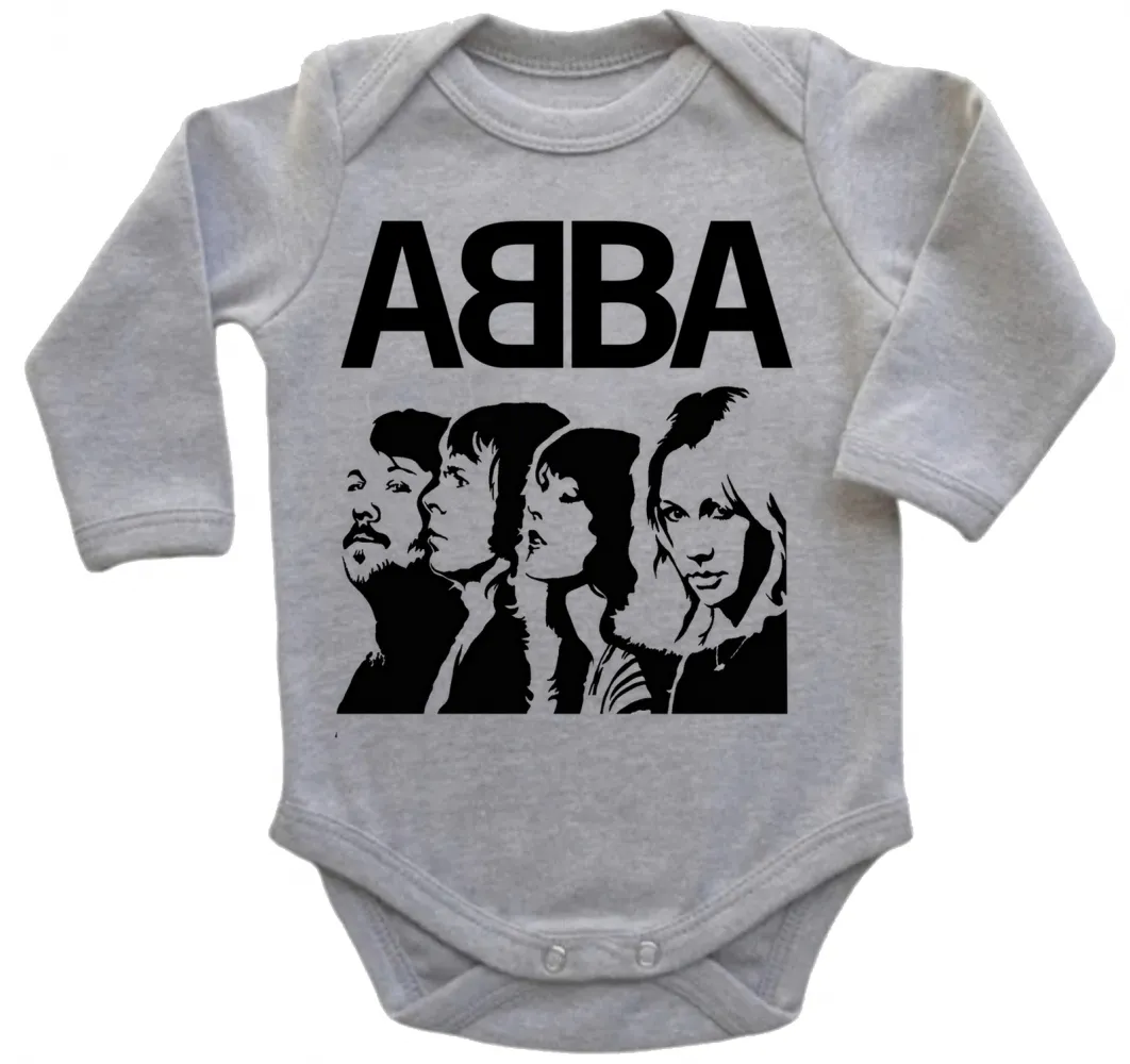 Body Bebê Infantil roupa criança Abba banda rock antiga