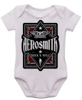 Body Bebê Infantil roupa criança Aerosmith banda rock antiga - Foto 3