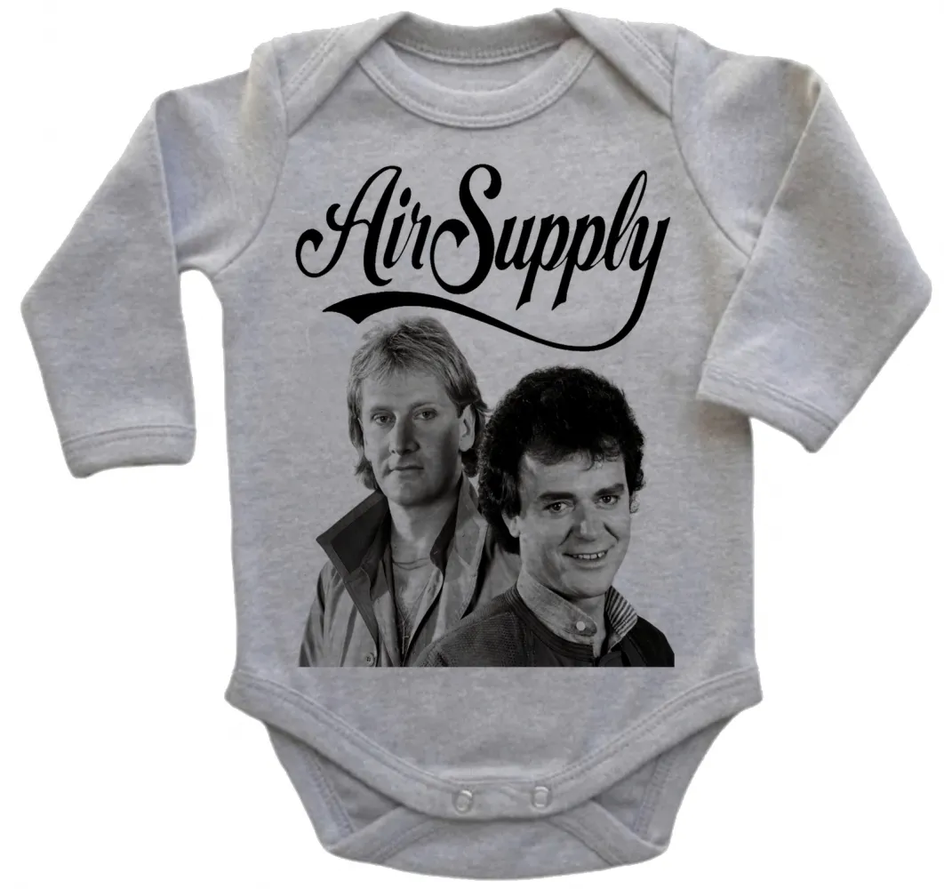 Body Bebê Infantil roupa criança Airsupply banda rock antiga